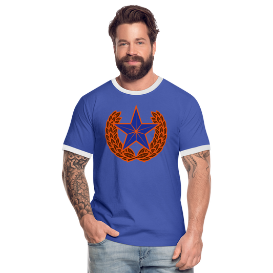 Camiseta contraste hombre"star" - blue/white