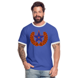 Camiseta contraste hombre"star" - blue/white