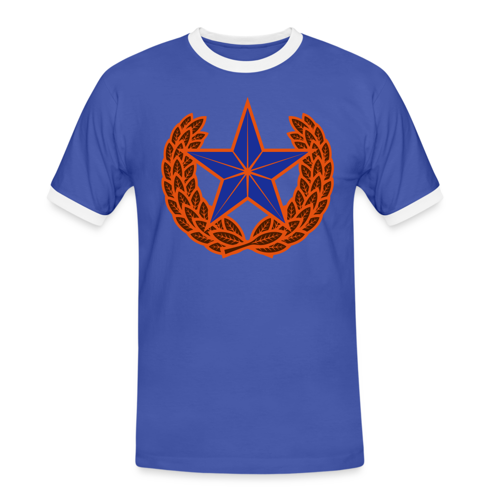 Camiseta contraste hombre"star" - blue/white