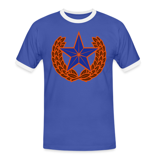 Camiseta contraste hombre"star" - blue/white