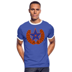 Camiseta contraste hombre"star" - blue/white