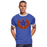 Camiseta contraste hombre"star" - blue/white