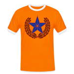 Camiseta contraste hombre"star" - orange/white