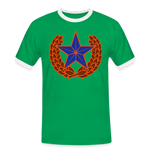 Camiseta contraste hombre"star" - kelly green/white