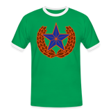 Camiseta contraste hombre"star" - kelly green/white