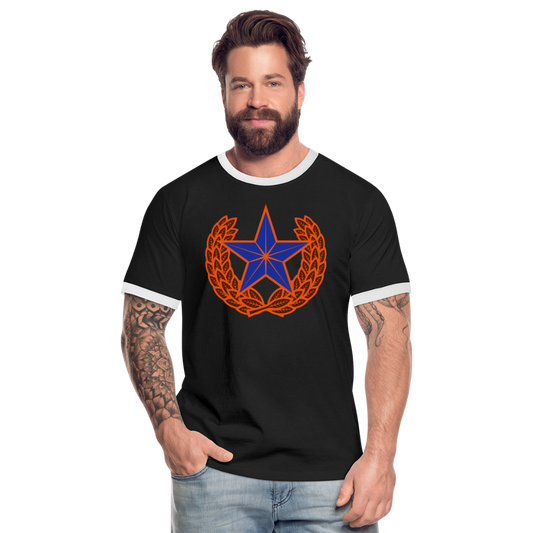 Camiseta contraste hombre"star" - black/white