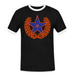 Camiseta contraste hombre"star" - black/white