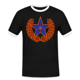 Camiseta contraste hombre"star" - black/white