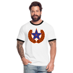 Camiseta contraste hombre"star" - white/black