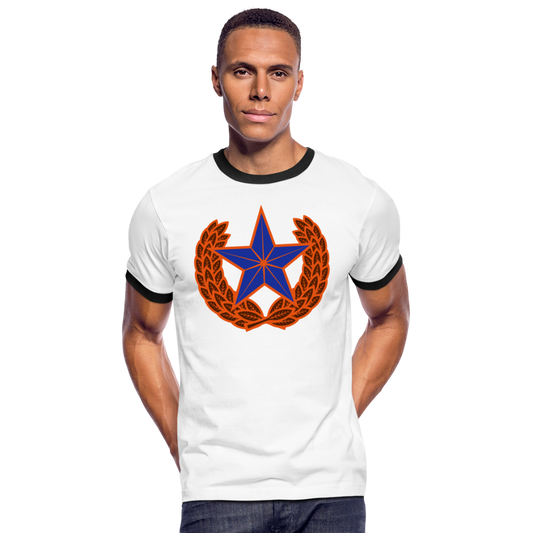 Camiseta contraste hombre"star" - white/black