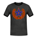 Camiseta contraste hombre"star" - charcoal/black