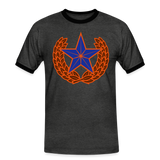 Camiseta contraste hombre"star" - charcoal/black