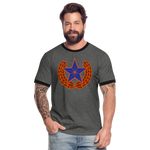 Camiseta contraste hombre"star" - charcoal/black