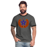 Camiseta contraste hombre"star" - charcoal/black