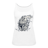 Camiseta de tirantes premium mujer"skull" - white