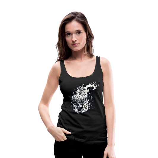 Camiseta de tirantes premium mujer"skull" - black