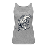 Camiseta de tirantes premium mujer"skull" - heather grey