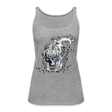 Camiseta de tirantes premium mujer"skull" - heather grey