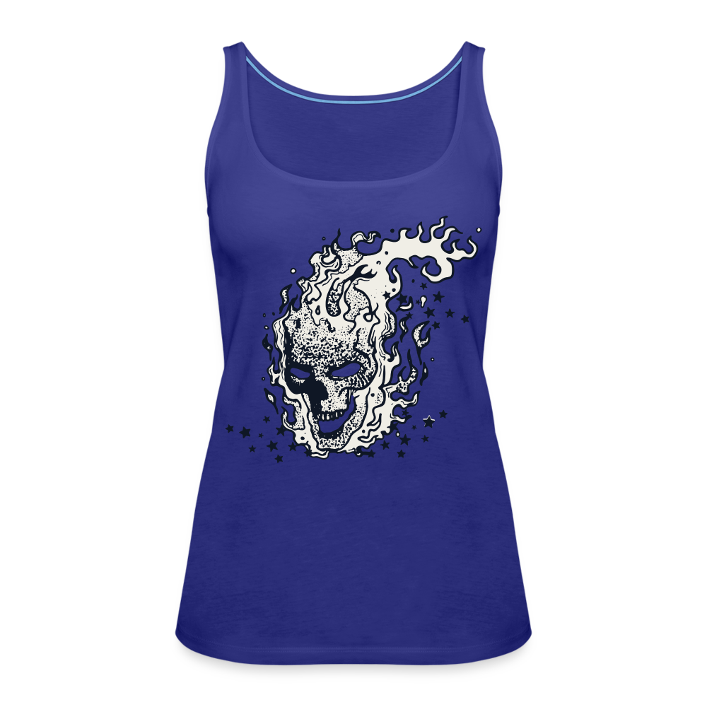Camiseta de tirantes premium mujer"skull" - royal blue