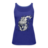 Camiseta de tirantes premium mujer"skull" - royal blue