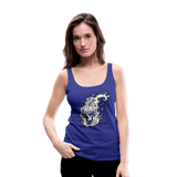 Camiseta de tirantes premium mujer"skull" - royal blue