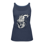 Camiseta de tirantes premium mujer"skull" - navy