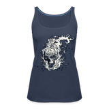 Camiseta de tirantes premium mujer"skull" - navy