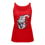 Camiseta de tirantes premium mujer"skull" - red