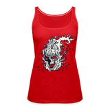 Camiseta de tirantes premium mujer"skull" - red