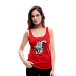 Camiseta de tirantes premium mujer"skull" - red