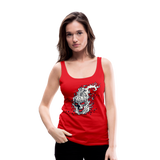 Camiseta de tirantes premium mujer"skull" - red