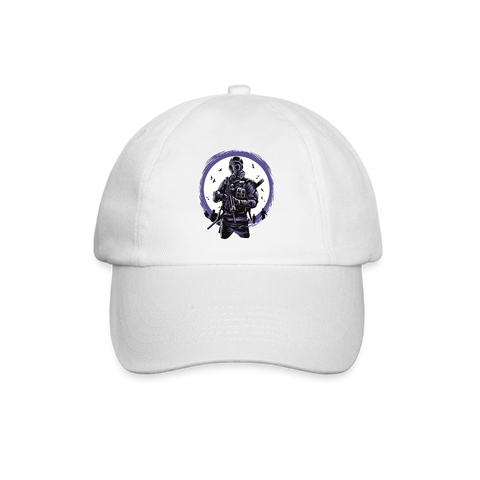 Gorra béisbol"gasmask soldier" - white/white