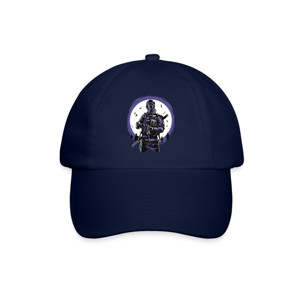 Gorra béisbol"gasmask soldier" - blue/blue