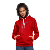 Sudadera con capucha en contraste"instrument" - red/white