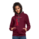 Sudadera con capucha en contraste"instrument" - burgundy/charcoal