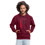 Sudadera con capucha en contraste"instrument" - burgundy/charcoal