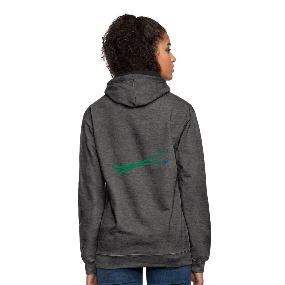 Sudadera con capucha en contraste"instrument" - charcoal/black