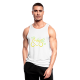 Camiseta sin mangas hombre transpirable"Motorcycle with Hearts" - white