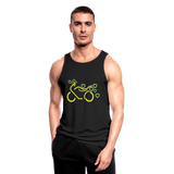 Camiseta sin mangas hombre transpirable"Motorcycle with Hearts" - black