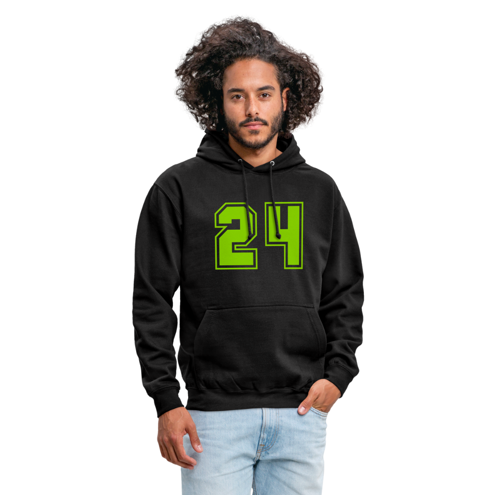 Sudadera con capucha unisex"24" - black