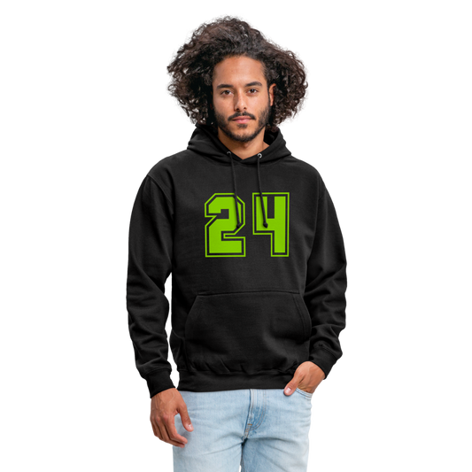 Sudadera con capucha unisex"24" - black