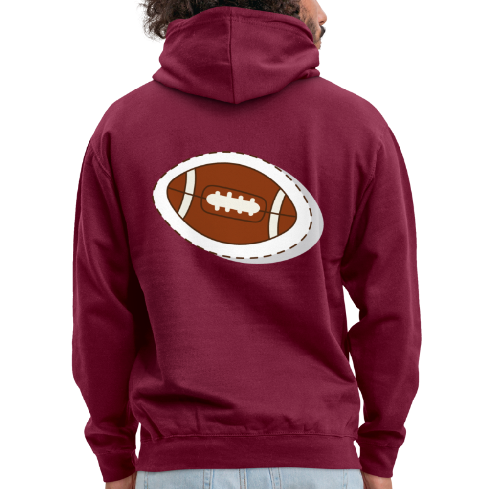 Sudadera con capucha unisex"24" - bordeaux