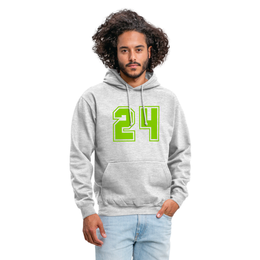 Sudadera con capucha unisex"24" - light heather grey