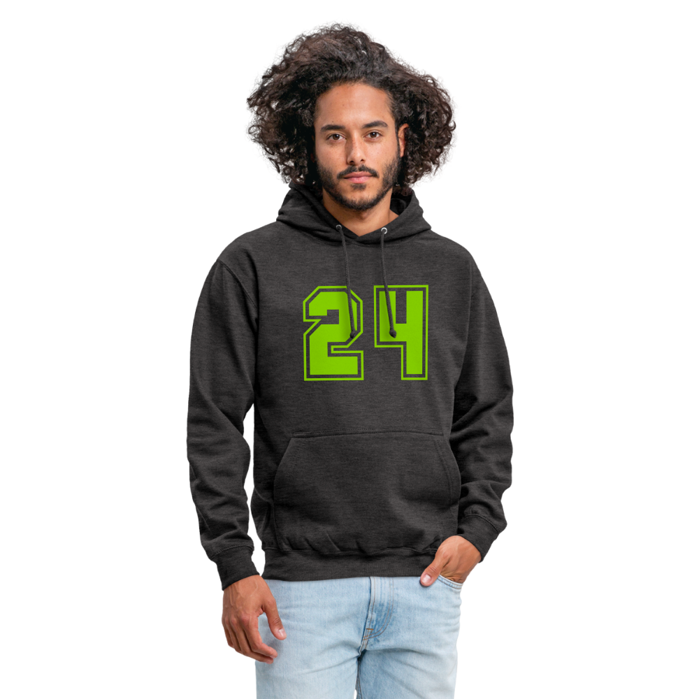 Sudadera con capucha unisex"24" - charcoal grey