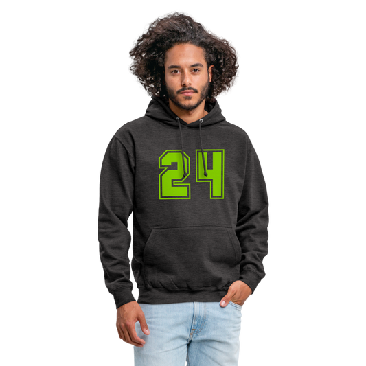 Sudadera con capucha unisex"24" - charcoal grey