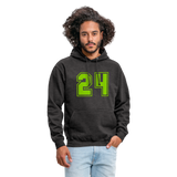 Sudadera con capucha unisex"24" - charcoal grey