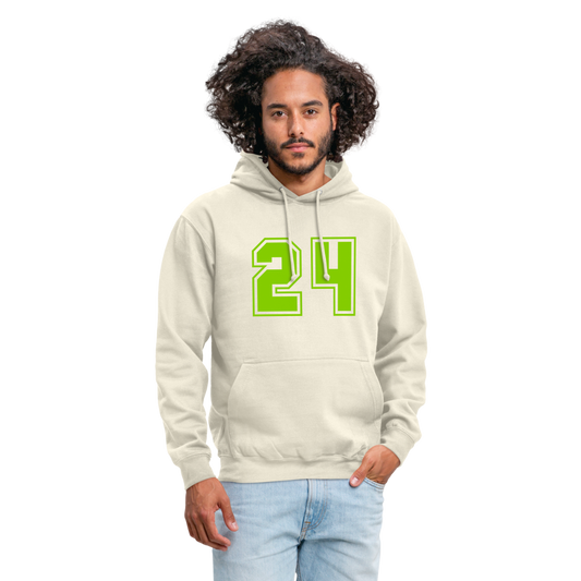 Sudadera con capucha unisex"24" - vanilla