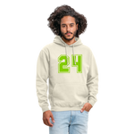 Sudadera con capucha unisex"24" - vanilla