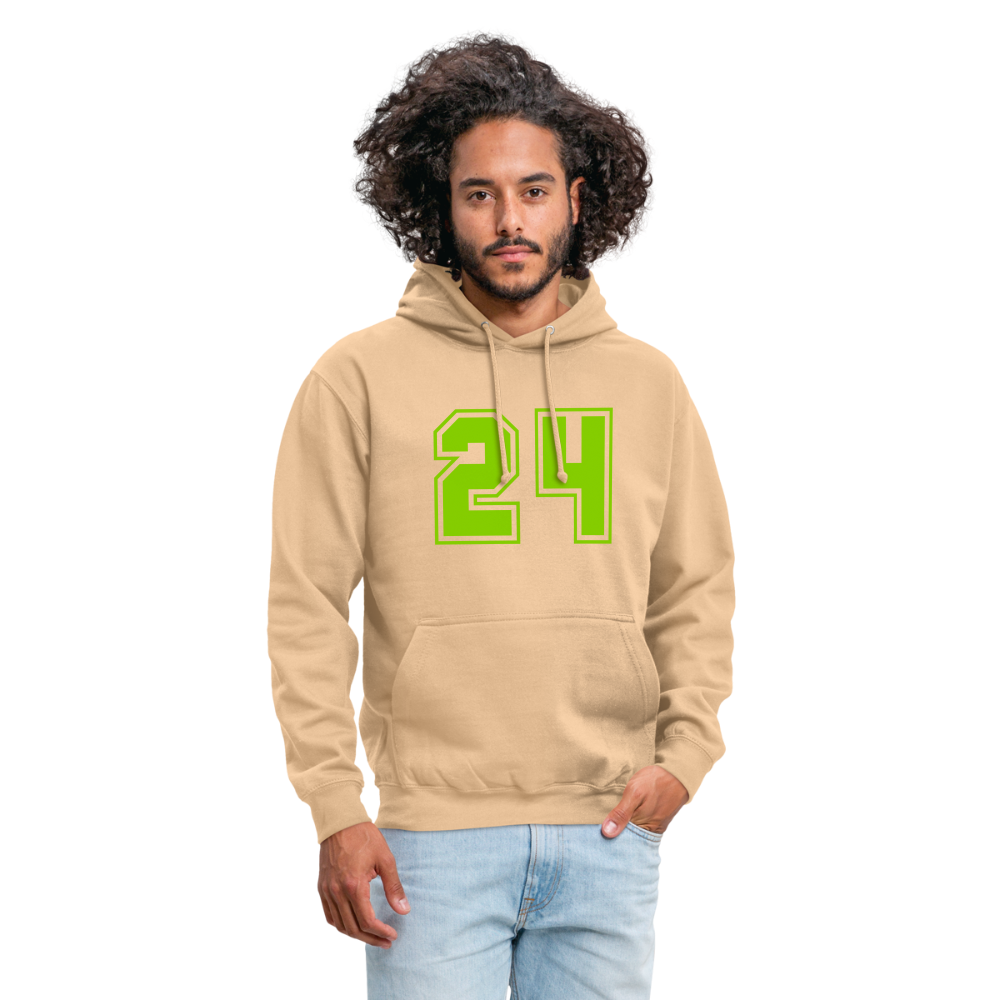 Sudadera con capucha unisex"24" - peach