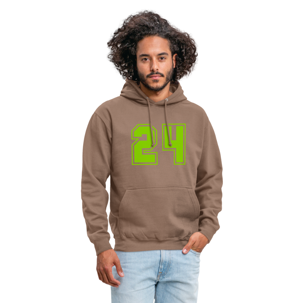 Sudadera con capucha unisex"24" - mocha